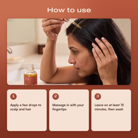 Rosemary Hair & Scalp Strengthening Oil - How to Use